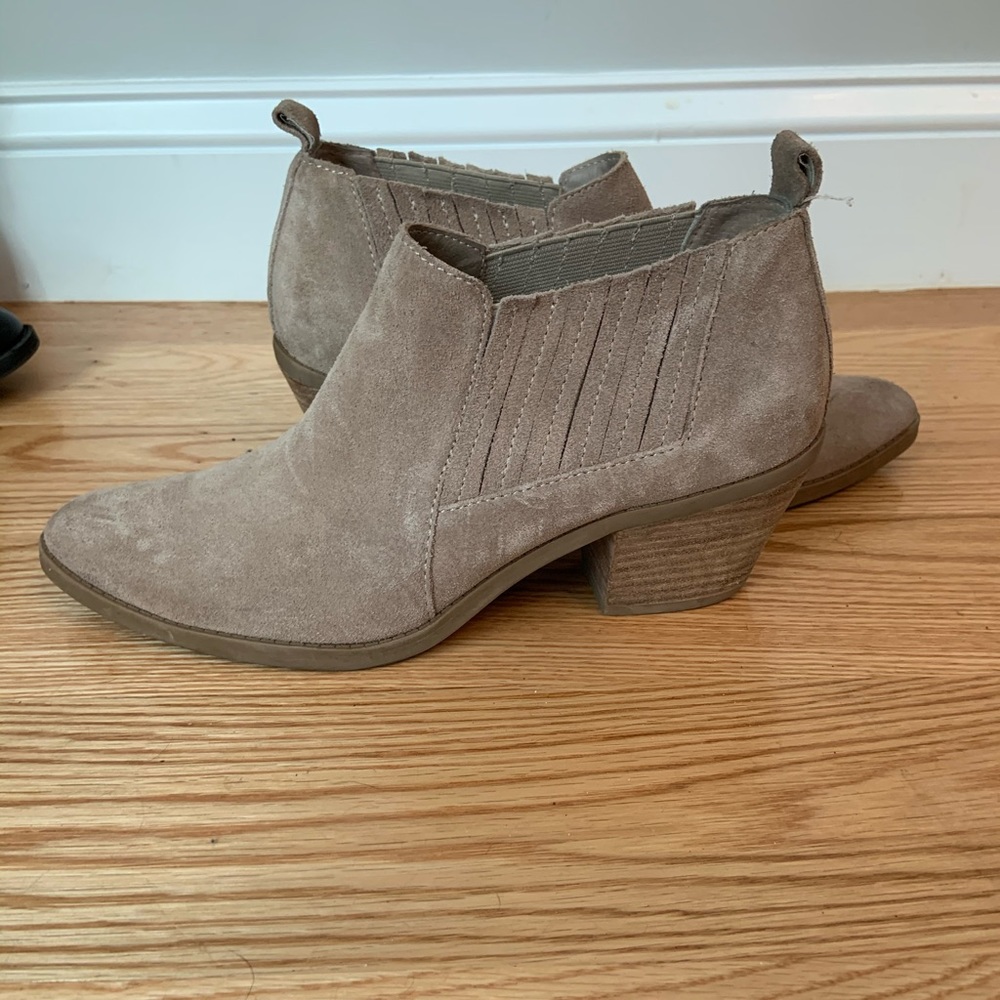 Tan booties